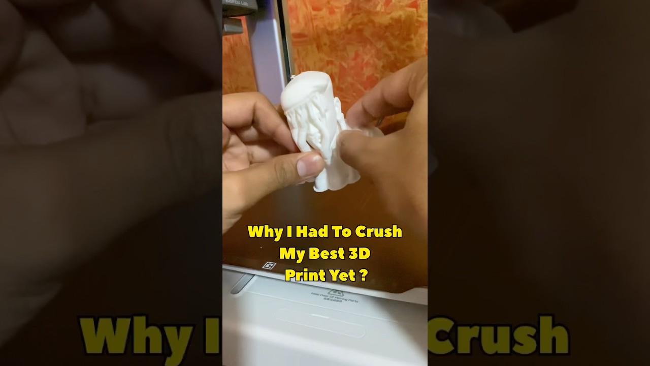 Making a Tiny Masterpiece | 3D Printing Miniature Time-Lapse in 15 Seconds 