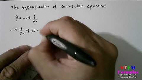 Quantum Mechanics: eigenfunction of momentum operator: method 1 of 2