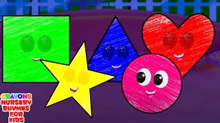 Five In The Bed Shapes Educational Videos And Nursery Rhyme