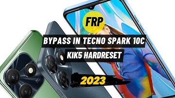 Frp Bypass|Remove In Tecno Spark 10C|KI5K Wipe|Hardreset Pin|Pattern|Password Unlock|Pandora|2023