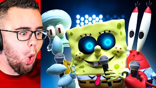 Reacting to SPONGEBOB Rap Songs But EXTREME GANGSTER!