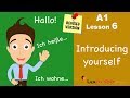 REVISED: A1 - Lesson 6 | sich vorstellen | introducing yourself  in German | Learn German