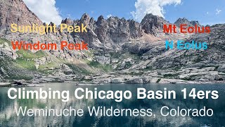 Details Chicago Basin 14ers, Sunlight Peak, Windom Peak, Mt Eolus, N Eolus, Weminuche Wilderness, Colorado Update