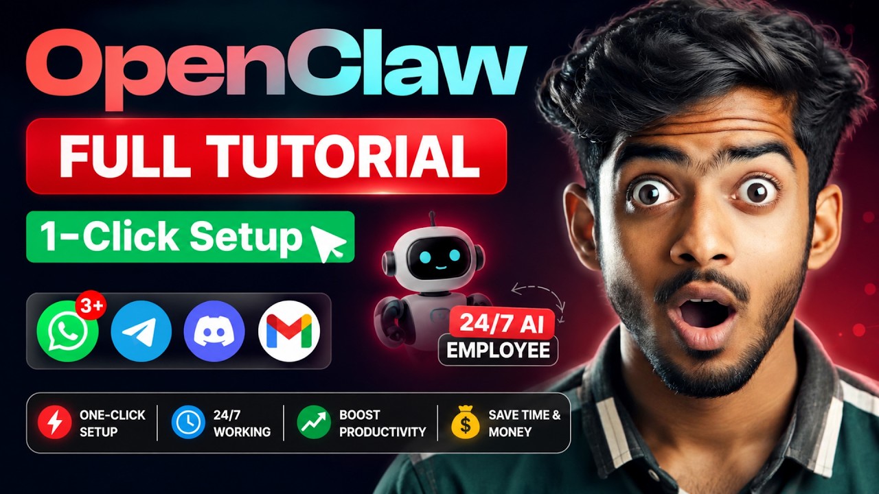 OpenClaw AI Agent Tutorial 🔥 | Build Your Own 24/7 AI Employee ...