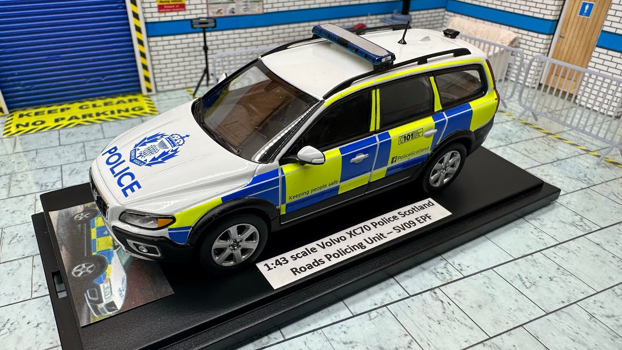 Scottish Police Rpu 1:43 Volvo XC70 Police Scotland Roads Policing Unit (RPU) Model - YouTube