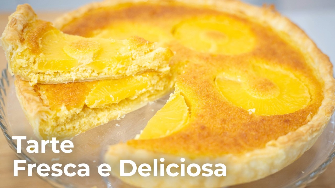 Tarte Fresquinha de Verão de Ananás e Coco! 😍