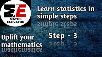STATISTICS - How to calculate mean by using "step deviation method".