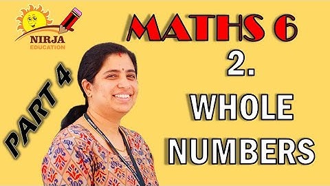 class 6 maths chapter 2  part 4 - whole numbers - chapter 2 - class 6th maths