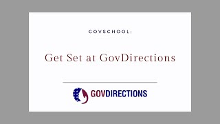 Get Set at GovDirections