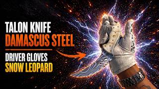 Talon Knife Damascus Steel   Driver Gloves Snow Leopard CS2 Combo Showcase