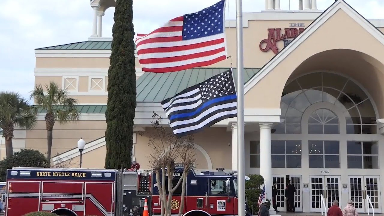 Visitation for fallen North Myrtle Beach Police sergeant - YouTube