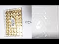 Easy hack to remove ferrero rocher label for diy craft projects  works every time