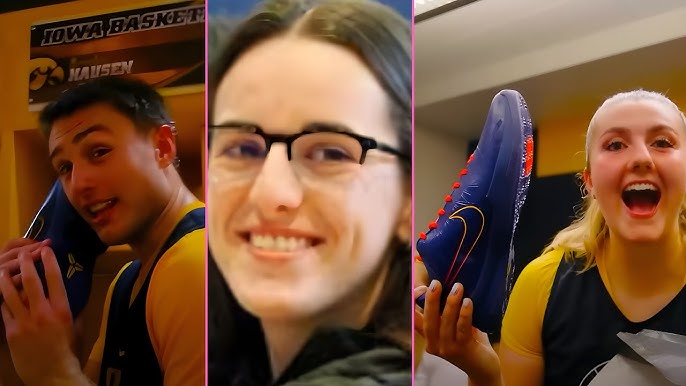 Caitlin Clark Shocks Iowa Team with Exclusive Kobe Nike Gift | Emotional  Reactions🔥👟 - YouTube