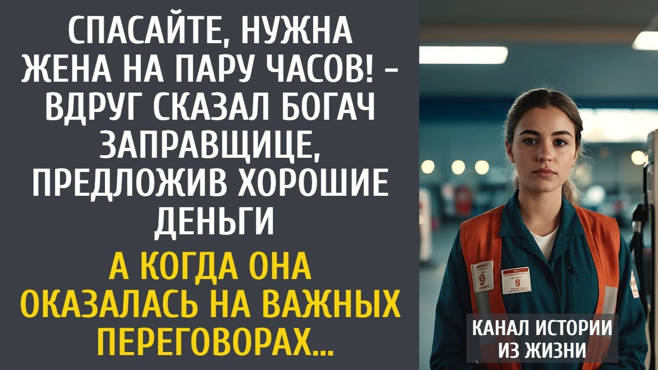 Спасайте, нужна жена на пару часов! - вдруг сказал богач заправщице, предложив хорошие деньги…