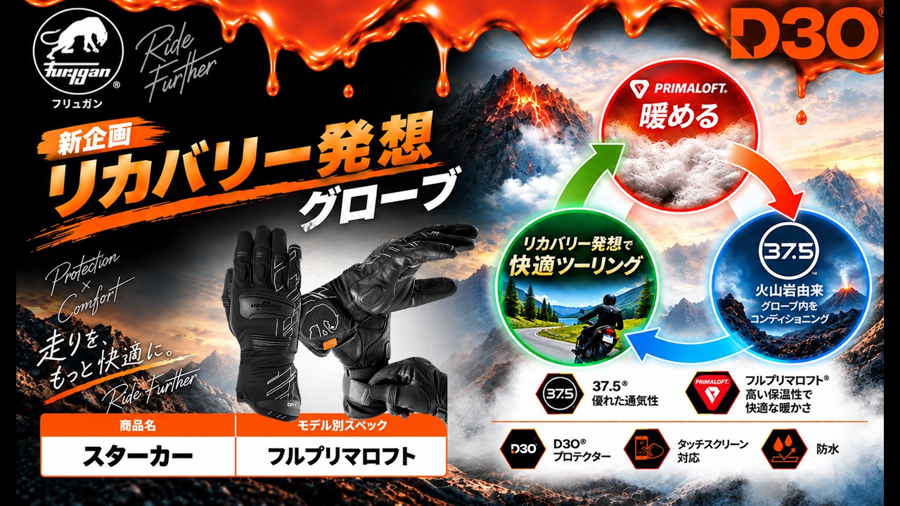 フリュガン Furygan｜公式サイト｜D3OⓇ 搭載 グローブ｜D3O