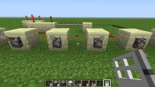 Redstone Tutorials: User Friendly Fast and Easy 5 Lever Combination Lock
