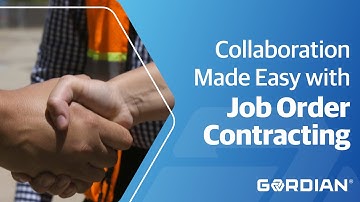 Collaboration Made Easy with Job Order Contracting