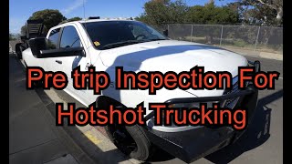 CDL Pre Trip Inspection For HotShot Trucking #hotshottrucking #cdl #pretripinspection #dmv #shorts