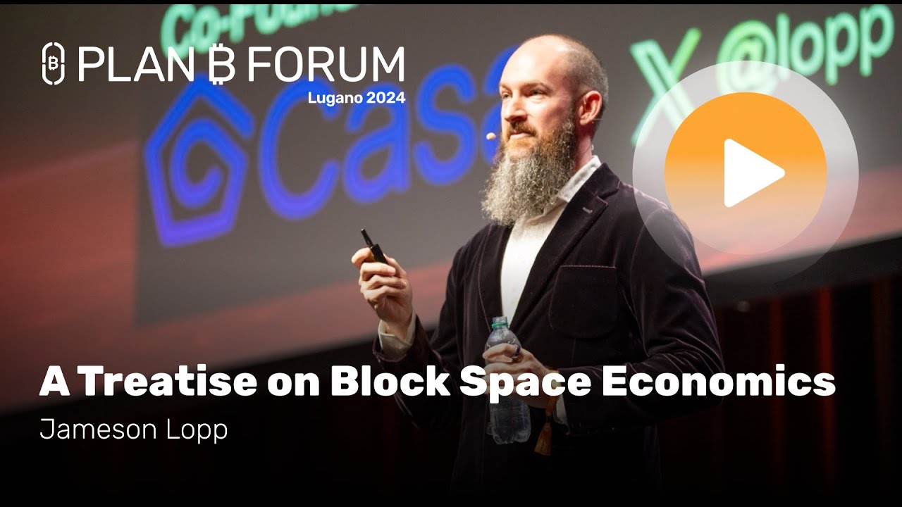 A Treatise on Bitcoin Block Space Economics