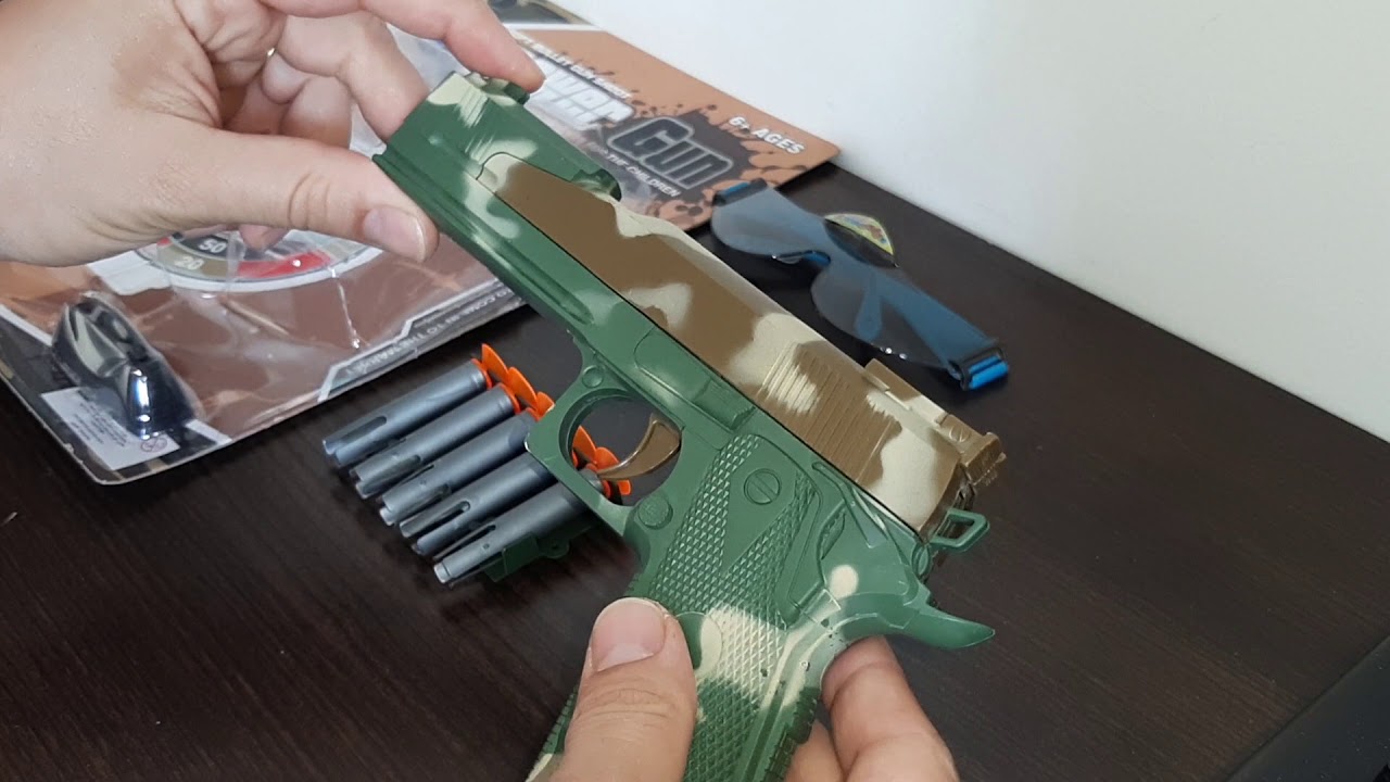 Arminha Nerf Rifle Pistola Espingarda Camuflada Metralhadora