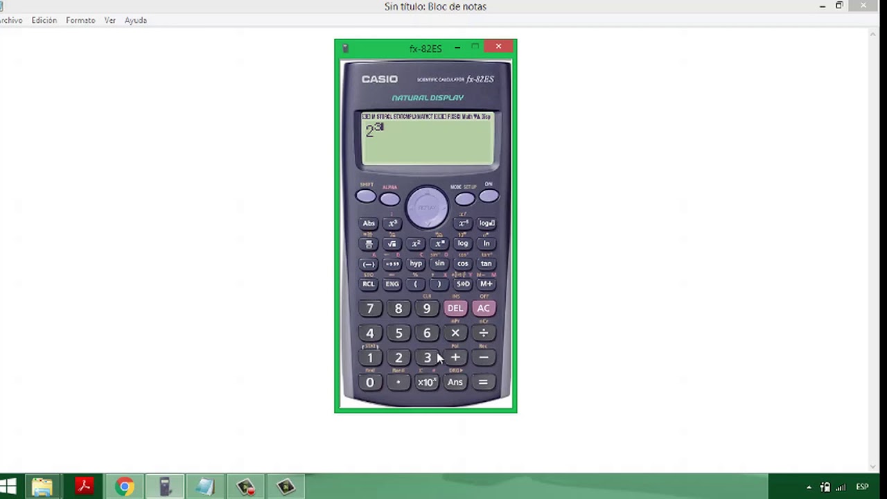 Cómo elevar en calculadora científica - YouTube