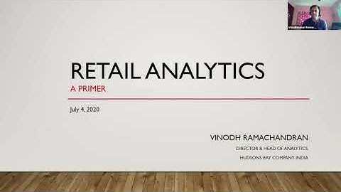 Webinar on ‘Retail Analytics’