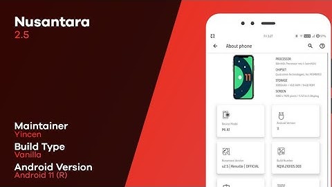 Nusantara Project v2.5 Android 11 New Update Review on Mi A1