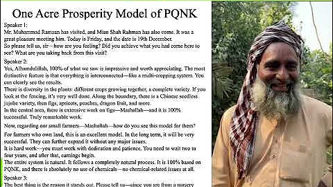 One Acre Prosperity Model of PQNK