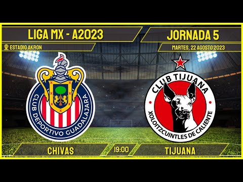 ¡Gol del Piojo Alvarado!⚽Chivas 1-0 Tijuana EN VIVO | Liga MX A2023 J5 |