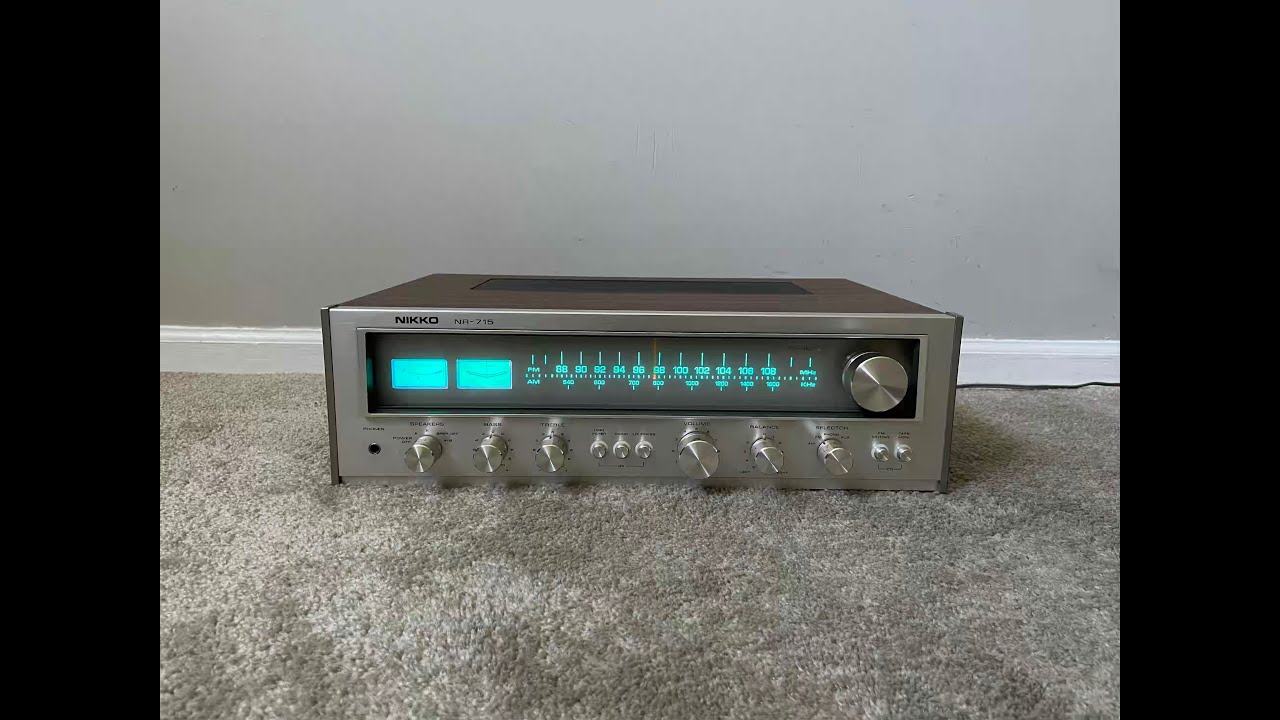 Nikko NR-715 Home Stereo Audio AM FM Vintage Receiver - YouTube