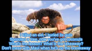 Maui "You're Welcome" with Lyrics chords