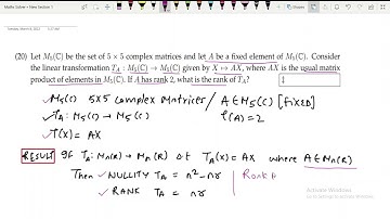 Linear Algebra NBHM (18Aug) #phd