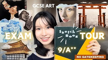 How I got a 9/A** for GCSE Art [🎨Full sketchbook reveal, tips and tricks✨]
