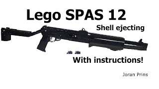 Lego shell ejecting shotgun (SPAS12) + mechanism | #lbc500subscontest