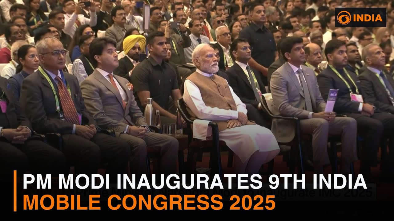 PM Modi Inaugurates 9th India Mobile Congress 2025 | DD India - YouTube