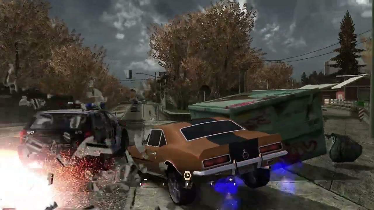 Police pursuit heat level 10 on Black Edition Challenge in NFS Most Wanted '05 (50 subs special)