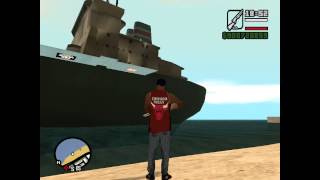 GTA San Andreas обзор большого корабля на котором можно плыть .