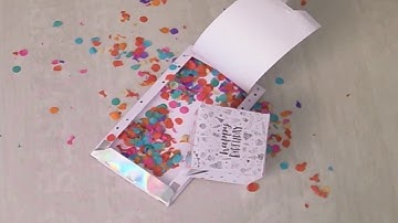 Bomfetti confetti exploding wishing card 🎉🎊