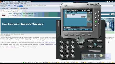 Cisco Emergency Responder 7.1  End User Training Video