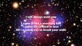 Miley Cyrus Wrecking ball Lyrics