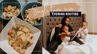*NEW* OUR (2021) EVENING ROUTINE | SINGLE TWIN MOM EVENING ROUTINE | NIGHT ROUTINE WITH TODDLERS