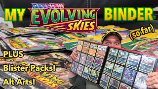 I Built My Evolving Skies Pokémon Card Binder (🔥 Opening)