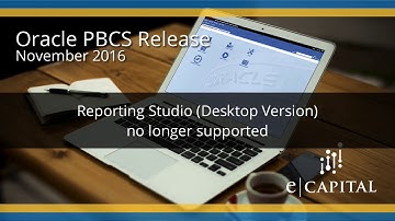 Reporting Studio (Desktop Version) no longer supported [Oracle PBCS Release - Nov 2016]