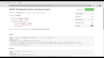 Weekly Contest 380 || LeetCode || Find Beautiful Indices in the Given Array II (Hard) #leetcode
