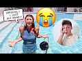 Making My WIFE Get FULLY DRESSED Then THROWING Her In The POOL PRANK!