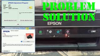 How To Reset Epson L380 ,L383,L385,L485 Printer