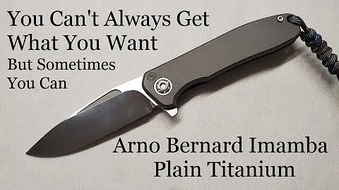 Arno Bernard Imamba Plain Titanium Framelock