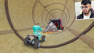 Cars Vs Cars in A Tunnel 927.715% People Never Come out in GTA 5!