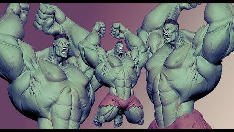 Hulk - 3d timelapse sculpting ( Zbrush)