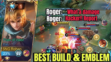 YIN NEW ONE SHOT BUILDNEW BROKENFIRST ITEM FOR EARLY TO LATE GAME DAMAGE HACK! (Must try)